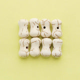 20Pcs 5x13MM Nature Turquise Stone Bone Stone Beads DIY Antiqued Style