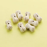 20Pcs 5x13MM Nature Turquise Stone Bone Stone Beads DIY Antiqued Style