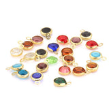 20pcs 6mm Stainless Steel Crystal Charms for Jewelry Making