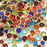 20pcs 6mm Stainless Steel Crystal Charms for Jewelry Making