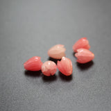20Pcs Carved Jasmine Flower Coral Beads 7mm 8mm 10mm