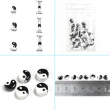 20Pcs Tai Chi Beads Ceramic Loose Spacer Components Jewelry Making