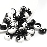 20Pcs Tai Chi Beads Ceramic Loose Spacer Components Jewelry Making