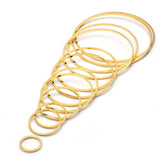 20Pcs Brass Hollow Pendants for Earring Making Resin DIY Crafts Jewelry Findings