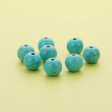 20Pcs 8MM Turquise Stone Beads, DIY Beading Supplies