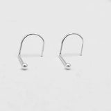 20Pcs 925 Sterling Silver Nose Rings Studs Screw Piercing Fish Tail Nostril Hook