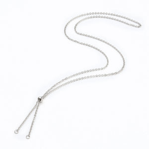20Pcs Adjustable Stainless Steel Slider Necklace Chains for DIY Jewelry Making