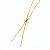 20Pcs Adjustable Stainless Steel Slider Necklace Chains for DIY Jewelry Making