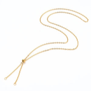 20Pcs Adjustable Stainless Steel Slider Necklace Chains for DIY Jewelry Making