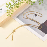 20Pcs Adjustable Stainless Steel Slider Necklace Chains for DIY Jewelry Making