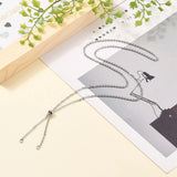 20Pcs Adjustable Stainless Steel Slider Necklace Chains for DIY Jewelry Making