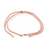 20Pcs Adjustable Polyester Braided Thread Cord with Golden Silk for DIY Jewelry
