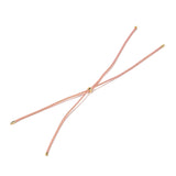 20Pcs Adjustable Polyester Braided Thread Cord with Golden Silk for DIY Jewelry
