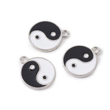 20Pcs Alloy Enamel Pendants Charms for DIY Jewelry Making 21x18x2mm
