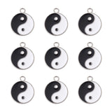 20Pcs Alloy Enamel Pendants Charms for DIY Jewelry Making 21x18x2mm
