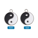20Pcs Alloy Enamel Pendants Charms for DIY Jewelry Making 21x18x2mm