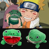 20Pcs Anime Frog Wallet Coin Purse Keychain Plush Cartoon Flannel Key holder