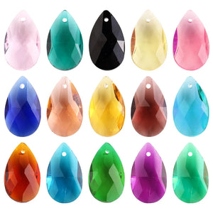 20Pcs Austrian Glass Teadrop Beads 13x22mm for DIY Necklace Earrings
