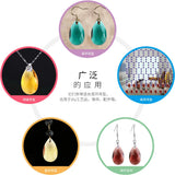 20Pcs Austrian Glass Teadrop Beads 13x22mm for DIY Necklace Earrings