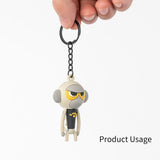 20Pcs DIY Key Ring 4-Link Chain Small Object Doll Pendant Accessory Bag