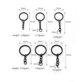 20Pcs DIY Key Ring 4-Link Chain Small Object Doll Pendant Accessory Bag