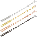 20Pcs Adjustable Ball Bead Bracelets, Slide Bead Expandable Bracelet Finding