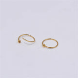 20Pcs Ball Closure Hoop Nose Rings 10MM Thin 22G Body Piercing Jewelry