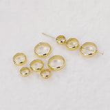 20Pcs Bead Frame Brass Plated Double Hole Spacers for Jewelry Making