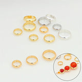 20Pcs Bead Frame Brass Plated Double Hole Spacers for Jewelry Making