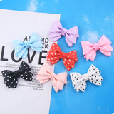20Pcs Colorful Dotted Bowtie Resin Cabochons for DIY Jewelry Craft