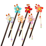 20Pcs Vintage Wooden Pencil Hair Chopsticks Long Hair Clips Ladies Girls