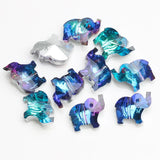 20Pcs Austria Crystal Droplet Pendant Heart Shape Glass Loose Beads