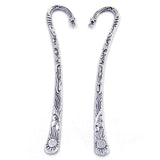 20Pcs Sun Flower Pattern Metal Antique Silver Bookmarks