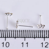 20Pcs/Box Colored Crystal Flower Nose Rings Nose Studs Body Piercing Jewelry