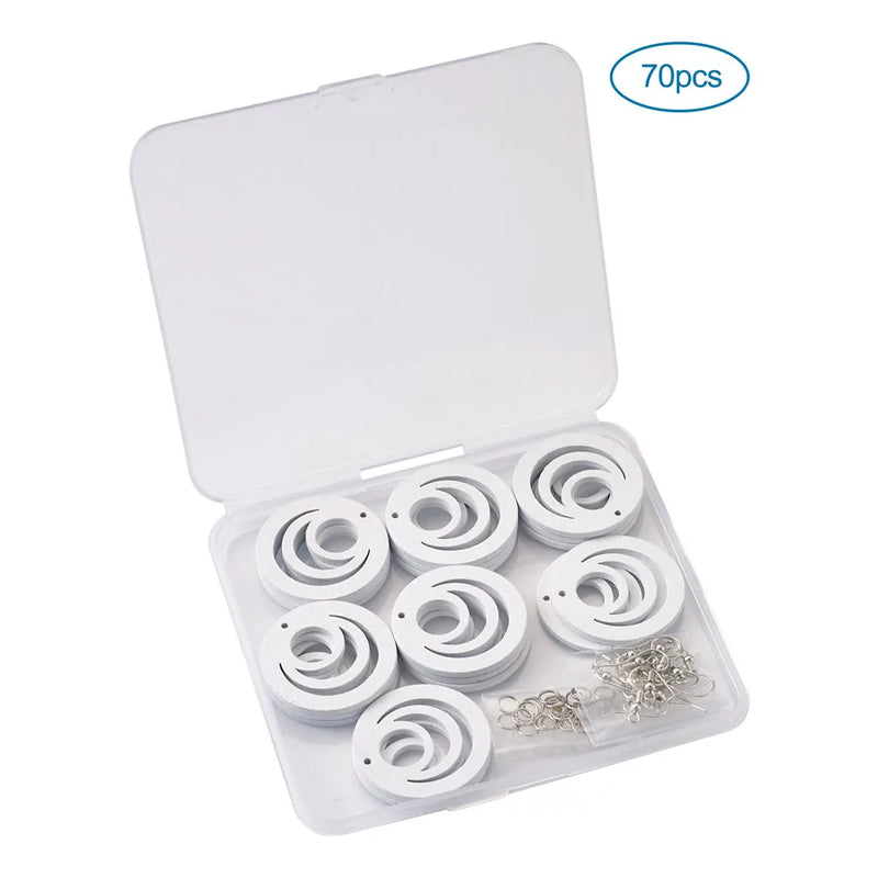 DIY Dangle Earring Kit with Spray Painted Wood Pendants
