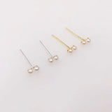 20Pcs/Box 925 Sterling Silver Double Shell Nose Studs Piercing
