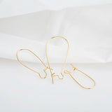 20Pcs Brass Kidney Ear Wire Earring Hooks 18K Plated DIY Jewelry Making