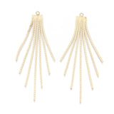 20Pcs Brass Chain Tassel Pendants Long for Earrings Jewelry Making