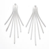 20Pcs Brass Chain Tassel Pendants Long for Earrings Jewelry Making
