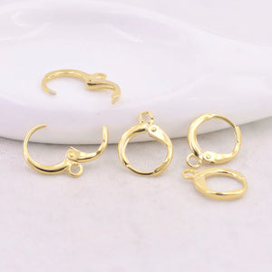 20Pcs Brass Plated Lever Back Earring Hooks for DIY Jewelry Making
