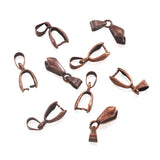 20Pcs Brass Ice Pick Pinch Bails Pendant Clasps for Jewelry Making