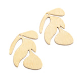 20Pcs Brass Leaf Charms Raw Textured Vine Pendant DIY Jewelry Findings