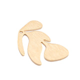 20Pcs Brass Leaf Charms Raw Textured Vine Pendant DIY Jewelry Findings