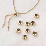 20Pcs Brass 8MM Rubber Stopper Spacer Beads For European Slider Bracelet