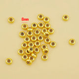 20Pcs Brass 8MM Rubber Stopper Spacer Beads For European Slider Bracelet