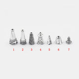 20Pcs Flower Tassel End Caps Findings DIY Spacer Bead Necklace Bracelet