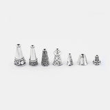 20Pcs Flower Tassel End Caps Findings DIY Spacer Bead Necklace Bracelet