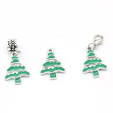 20Pcs Christmas Tree Charms Enamel Pendants for Jewelry Making