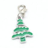 20Pcs Christmas Tree Charms Enamel Pendants for Jewelry Making