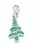 20Pcs Christmas Tree Charms Enamel Pendants for Jewelry Making